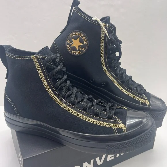 Converse Men’s 
CTAS CX EXP2 HI
BLACK/BLACK/GOLDEN OPPORTUNITY High-Top Sneakers - Picture 9 of 16